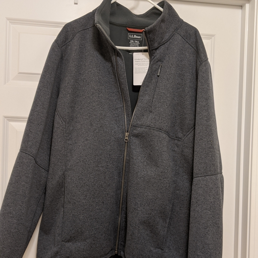 NEW LL Bean Men'sFull Zip Sweater Fleece